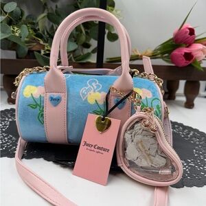 Juicy Couture Cherry Gelato Mini Barrel Bag Pink Blue